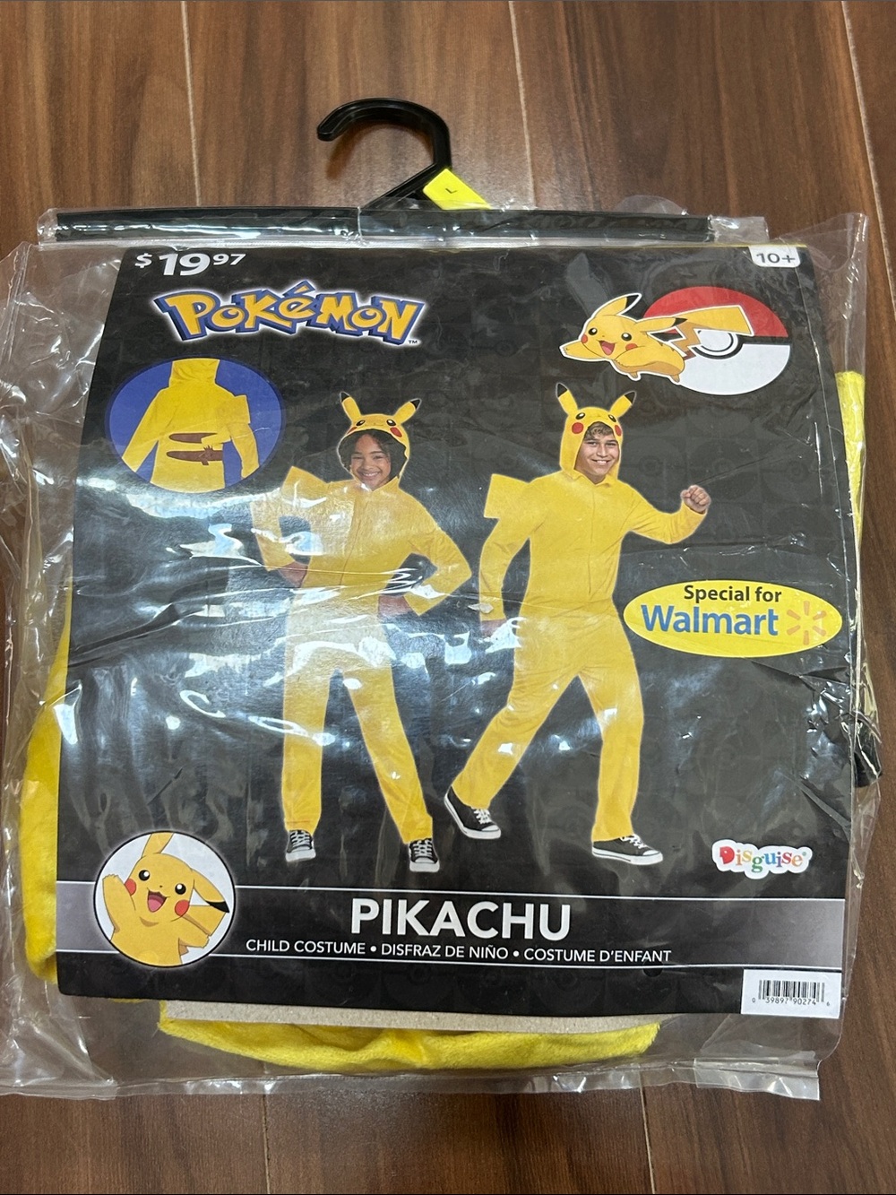 Size Large 10/12 kids pikachu costume